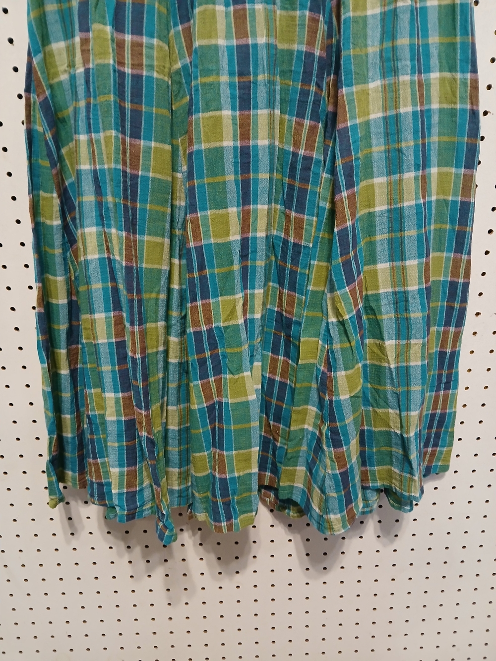 White Stag Plaid Midi Skirt in Teal, Green and Brown - Picture 6 of 12